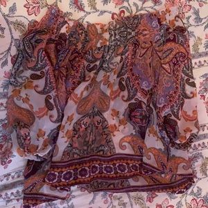 Off the Shoulder Print Top